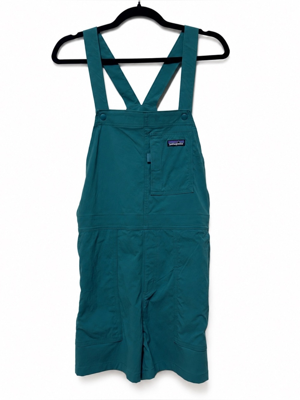 Patagonia| Women’s Teal Outdoor Everyday Overalls Shortalls Hiking Utility S - Picture 1 of 9